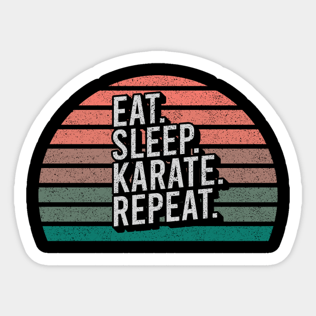 Vintage Retro Quote Eat Sleep Repaet Inspiration Sticker by chacuy